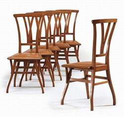 Six Chairs from Henri Van de Velde's house in Ukkel (sold for £36,000 at Christies in London in April 2008)